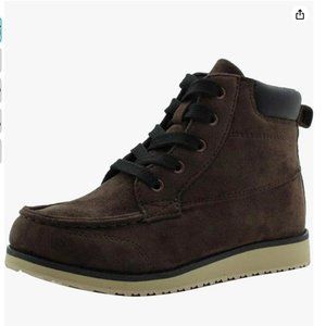 Amazon Essentials Unisex Kids Moc Toe Size 1 Brown Boot